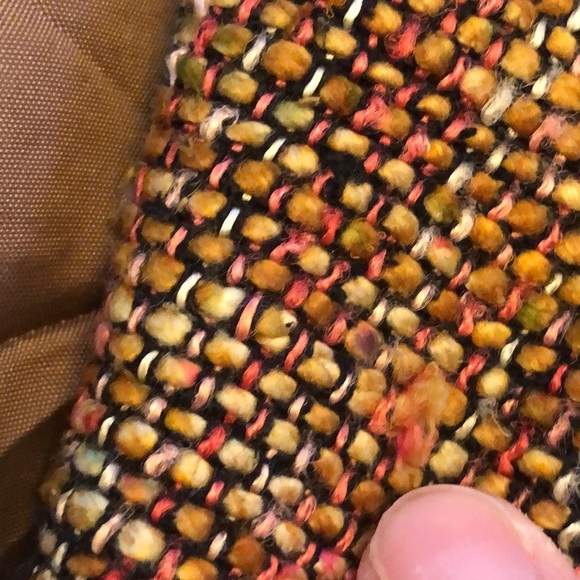 Vintage Talbots Silk Blend Blazer Jacket Orange Red Brown Women's Size 8 - Picture 15 of 16